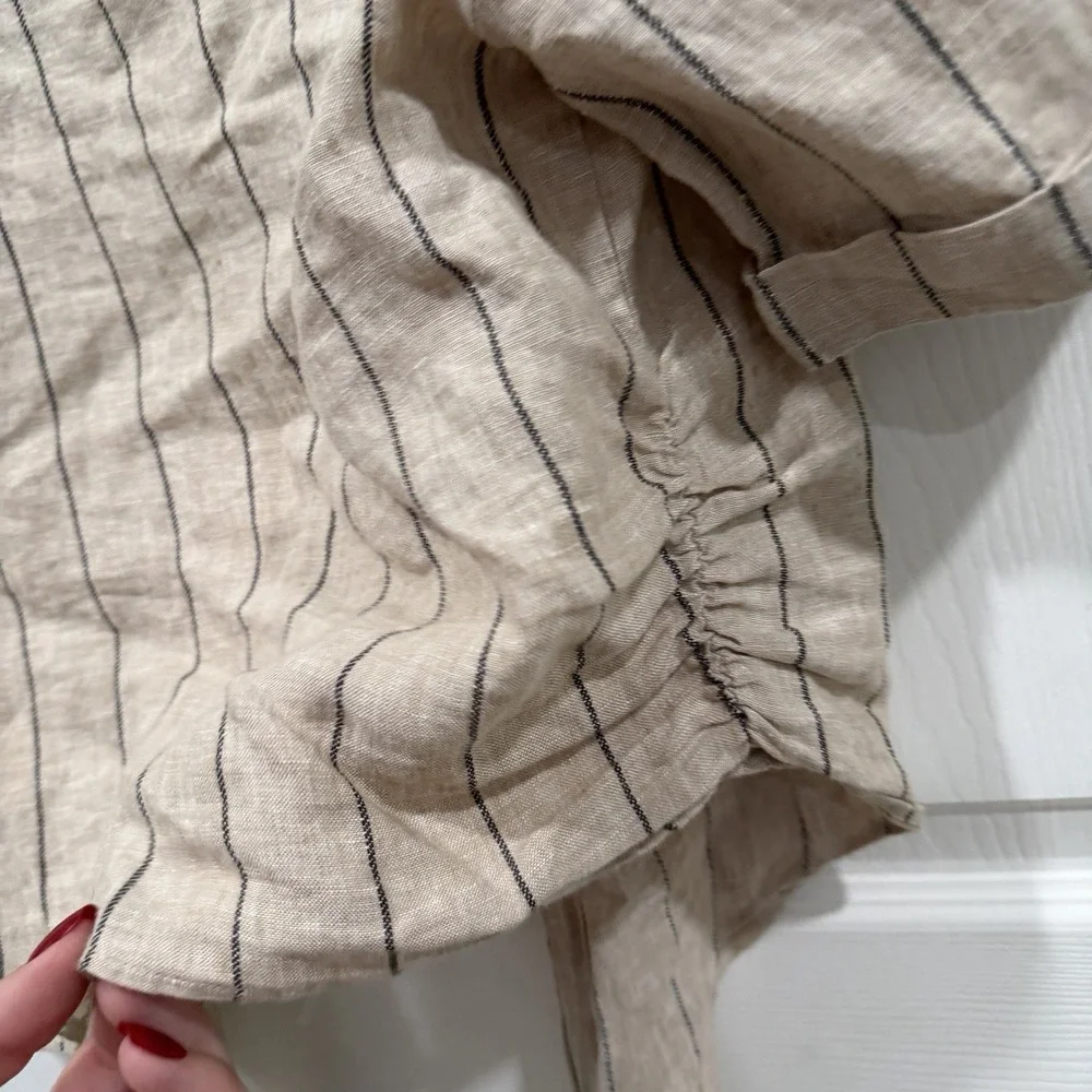Women's Sanctuary SET top (xs) Pants‎ (small) Striped Linen Blend Lightweight